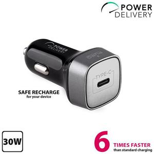 PURO Ultra Car Charger Power Delivery - adowarka samochodowa USB-C 30W (czarny) - 2859482615