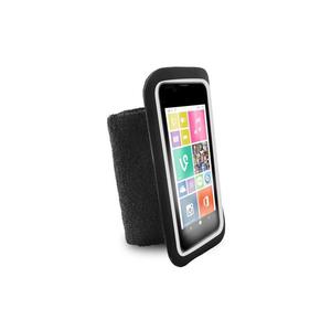 PURO Running Band - Uniwersalna frotka do biegania smartfon max 4.3 + key pocket (czarny) - 2859482659