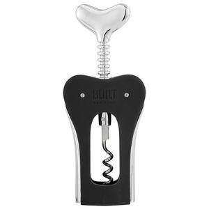 BUILT Curve Winged Corkscrew - Stalowy korkocig motylkowy do wina (czarny) - 2859482738