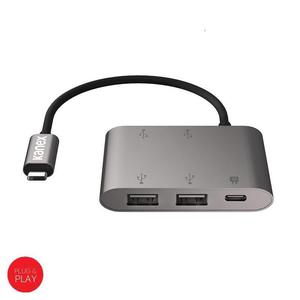 Kanex Adapter z USB-C na USB 3.0 x 4 + USB-C PD Port (Anodized Aluminum) - 2859483143