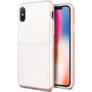 Etui VRS Design High Pro Shield S do iPhone XS/X biae/rowe - 2859483455