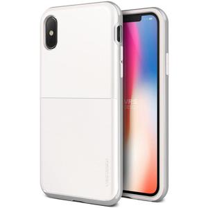 Etui VRS Design High Pro Shield S do iPhone XS/X biae/srebrne - 2859483456