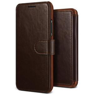 Etui VRS Design Layered Dandy do iPhone XS/X brzowe - 2859483457