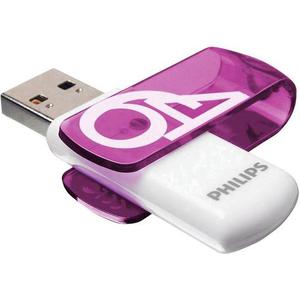 Philips Pendrive USB 2.0 64 GB Vivid Edition (fioletowy) - 2859483577