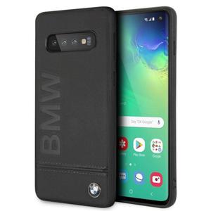 BMW Signature Logo skrzane etui Samsung Galaxy S10 (czarny) - 2859483716