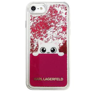 Karl Lagerfeld K-Peek A Boo etui na iPhone 8 / 7 (Glitter Fushia) - 2859483969