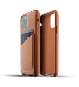 Mujjo Full Leather Wallet etui skrzane do iPhone 11 Pro (brzowe) - 2859484083