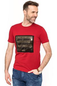 Koszulka mska - Tshirt - Toczone napisy - czerwona - 2867748881