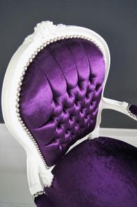 Barokowy, dekoracyjny fotel z serii "Luisa" - 2853359743