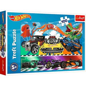 Puzzle 100 elementw Pdzce samochody Hot Wheels - 2877923851