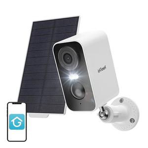 Bezprzewodowa kamera zewntrzna WiFi 3MP ieGeek ZS-GX3S biaa z panelem solarnym IeGeek - 2881450931
