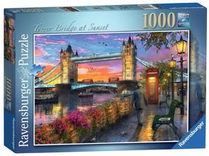 Puzzle 1000 elementw Zachd soca nad Tower Bridge - 2878126257