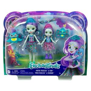 Lalki Enchantimals Patter i Piera Peacock Lalki siostry Mattel - 2878126847