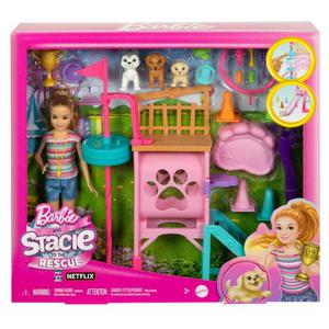 Zestaw filmowy Barbie Plac zabaw dla pieskow + Stacie Mattel - 2878126973