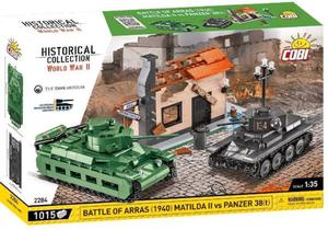 Klocki Bitwa pod Arras 1940 Matilda II kontra Panzer 38(t) Cobi Klocki - 2878579095