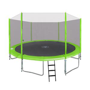 Trampolina ogrodowa SkyRamiz 366cm 12FT dla dzieci Zielony + Akcesoria - 2877829075