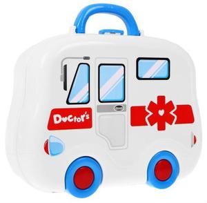 Zestaw lekarski + Walizka ambulans dla dzieci 3+ Przenona zabawka + Akcesoria Sprzty doktora - 2877829144