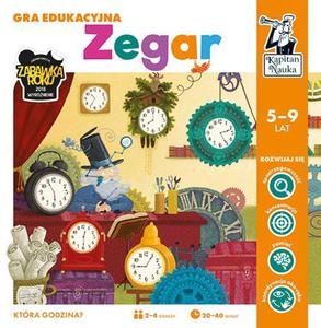 Gra edukacyjna "Zegar" dla dzieci 5-9 lat + Nauka odczytywania czasu i pr dnia + Gra planszowa dla 2-4 osb - 2878735226