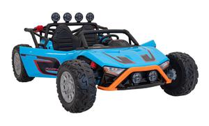 Auto Buggy Racing 5 na akumulator dla dzieci Niebieski + Silniki 2x200W + Pilot + Audio LED + Wolny Start - 2878238376