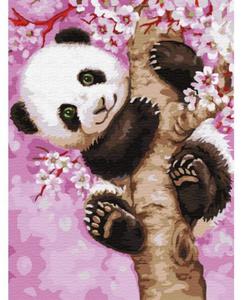 Malowanie po numerach Figlarna Panda 30x50 Ptno + Farby + Pdzle - 2877829292