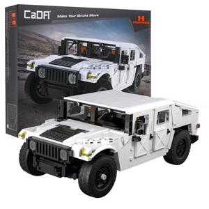 Klocki techniczne CaDA 1386 el. Humvee pojazd wojskowy 1:12 dla dzieci 8+ - 2877828502