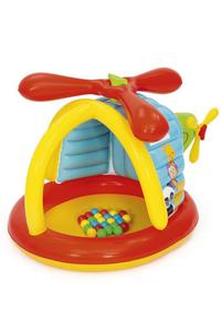 Dmuchany Kojec Fisher-Price dla dzieci Brodzik Helikopter BESTWAY 155x102x91cm + Pieczki - 2877828541