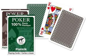 Karty pojedyncze talie plastikowe Poker - 2877921383