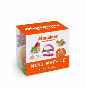 Klocki waffle mini 35 sztuk dziewczynka - 2877921480