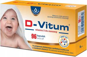 D-VITUM Witamina D Dla Niemowlt Twist-off 400 j.m. 96 Kaps - 2235635750