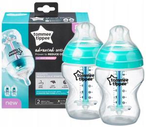 Tommee Tippee Butelka Antykolkowa Z Czujnikiem Ciepa 2 x 260ml 5252 - 2861669109