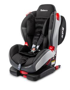 Caretero Fotelik Samochodowy Sport TurboFIX z ISOFIX 9-25 kg Grafitowy - 2861669439