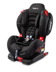 Caretero Fotelik Samochodowy Sport TurboFIX Czarny z ISOFIX 9-25 kg - 2861669608