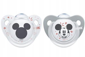 Nuk Smoczek Uspokajajcy Trendline Myszka Mickey 2szt 6-18m 736205 Szary - 2861669890