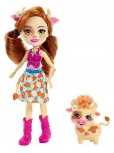 Mattel Enchantimals Lalka Ze Zwierztkiem Cailey Cow FXM77 FNH22 - 2868956179