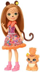 Mattel Enchantimals Lalka Ze Zwierztkiem Cherish Cheetah FJJ20 FNH22 - 2867452359