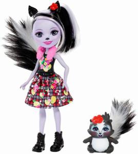 Mattel Enchantimals Lalka Ze Zwierztkiem Sage Skunk FXM72 DVH87 - 2868281698