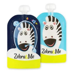 Zebra & Me Wielorazowe Saszetki Na Pokarm 150ml 2szt ASTRO - 2861670553