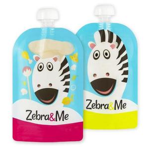 Zebra & Me Wielorazowe Saszetki Na Pokarm 150ml 2szt CHEF - 2861670554