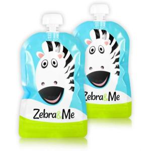 Zebra & Me Wielorazowe Saszetki Na Pokarm 150ml 2szt ZEBRA - 2868956382
