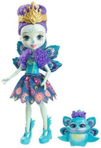 Mattel Enchantimals Lalka Ze Zwierztkiem Patter Peacock DYC76 DVH87 - 2868956389