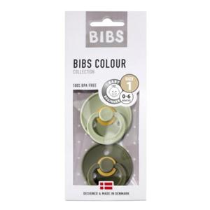 Bibs Dwupak Smoczek Uspokajajcy Kauczuk Hevea Rozmiar S 0m+ 2szt SAGE & GREEN HUNTER - 2861670890