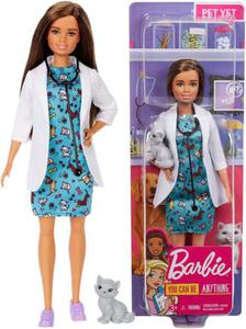 Lalka Barbie Kariera Weterynarz GJL63 DVF50 - 2868956902