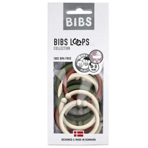 Bibs Loops Gryzak Zawieszka do Smoczka Bibs Sand / Green Hunter / Rust 12-Pack - 2868957006