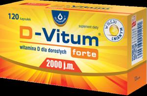 D-VITUM Forte 2000 j.m. Witamina 120 Kaps. - 2868957685