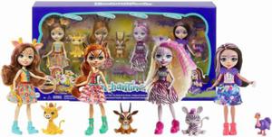 Mattel Enchantimals Lalka Przyjaciele Zestaw 4 Lalek z Sawanny GYN57 - 2868957819