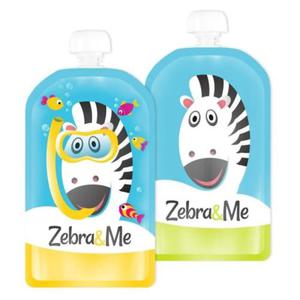 Zebra & Me Wielorazowe Saszetki Na Pokarm 150ml 2szt DIVER - 2861673450