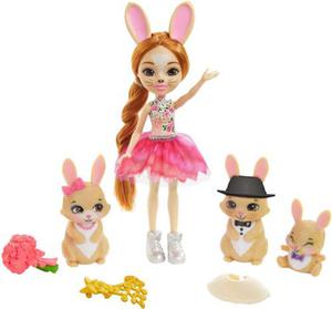 Mattel Enchantimals Rodzina Brystal Bunny + Krliczki GYJ08 GJX43 - 2868958042