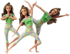 Barbie Lalka Made To Move Gimnastyczka Brunetka GXF05 FTG80 - 2868958086