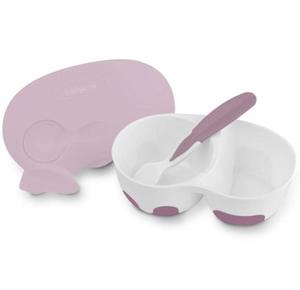BabyOno Miseczka Dla Dzieci i Niemowlt Dwukomorowa Z yeczk Rowa 1067/02 - 2864254799