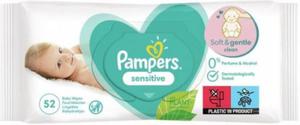 PAMPERS Chusteczki Nawilane Sensitive 52szt. - 2865955373